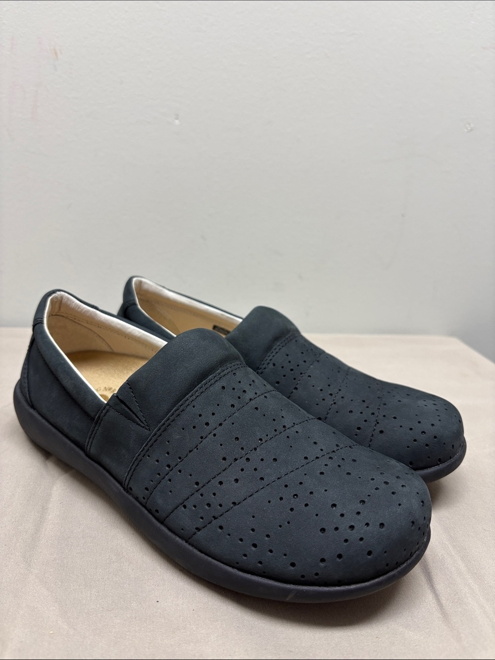 WACO Revitalign Ridgeway Picasso Orthotic Slip-On Shoes Women 8.5 B Navy